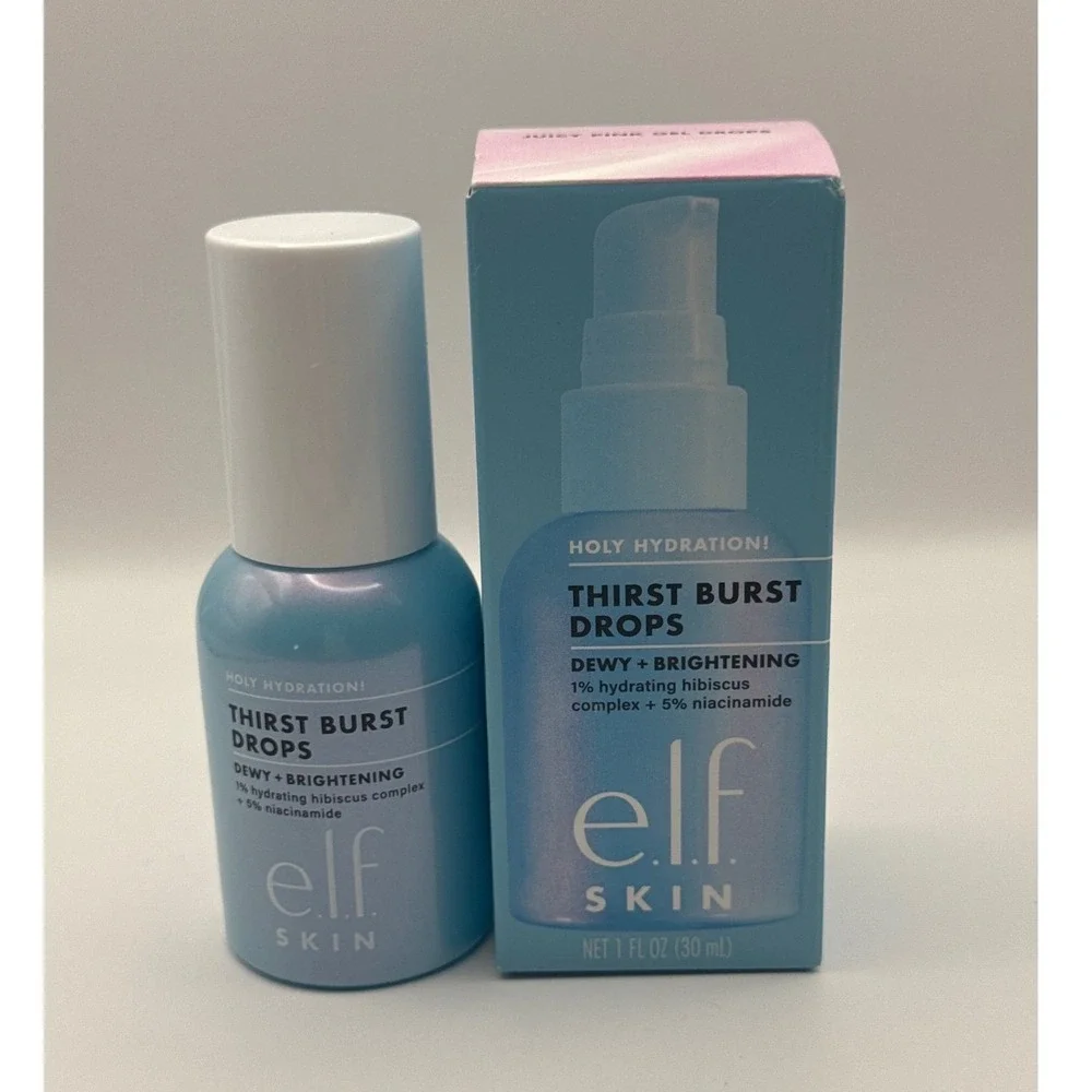 ELF‎ Skin Holy Hydration! Thirst Burst Dewy + Brightening Drops 1 fl oz BNIB